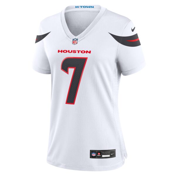 Houston Texans Nike Road Game Jersey - White - C.J. Stroud - Womens - Image 2