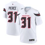 Houston Texans Nike Road Game Jersey - White - Dameon Pierce - Mens