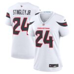 Houston Texans Nike Road Game Jersey - White - Derek Stingley Jr. - Womens