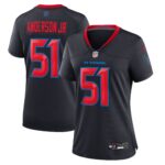 Houston Texans Nike Secondary Alternate Game Jersey - Navy - Will Anderson Jr. - Womens