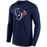 Houston Texans Primary Colour Logo Long Sleeve T-Shirt - Mens