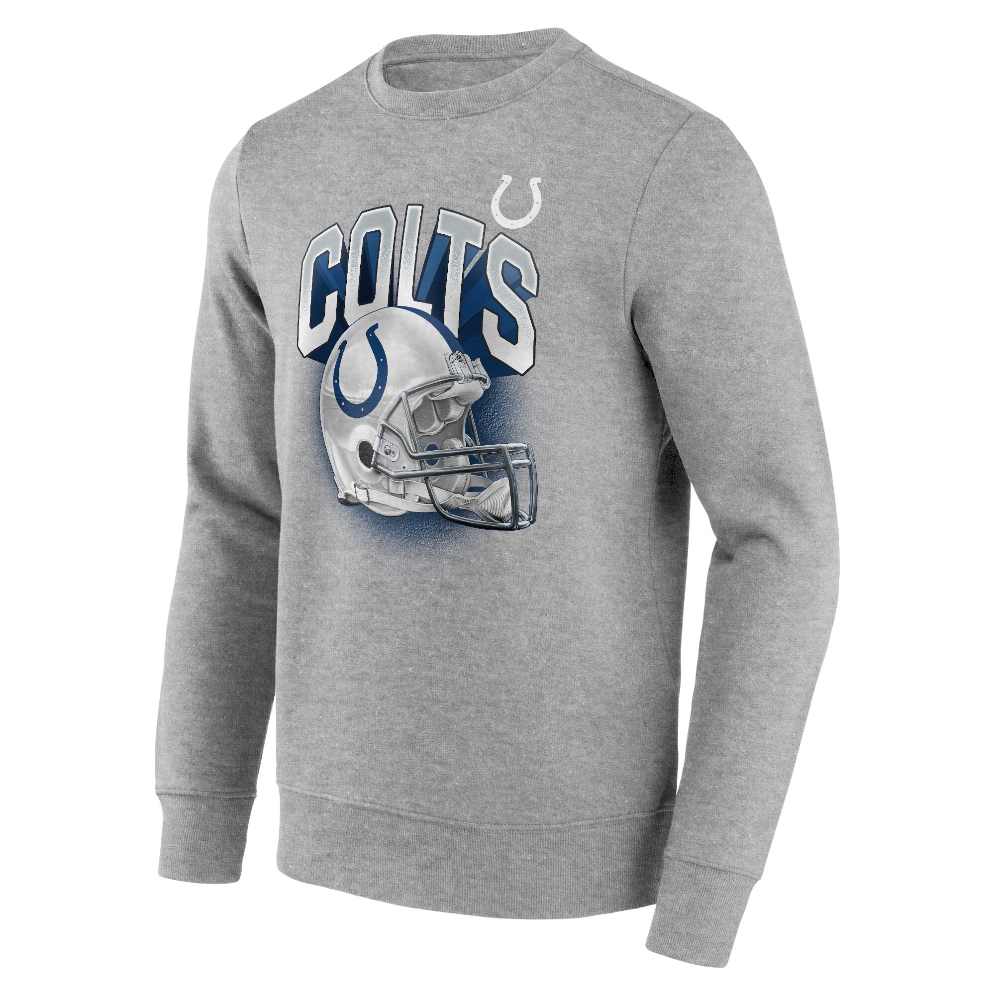 Indianapolis Colts End Around Helmet Graphic Crew Sweatshirt - Mens - Image 2