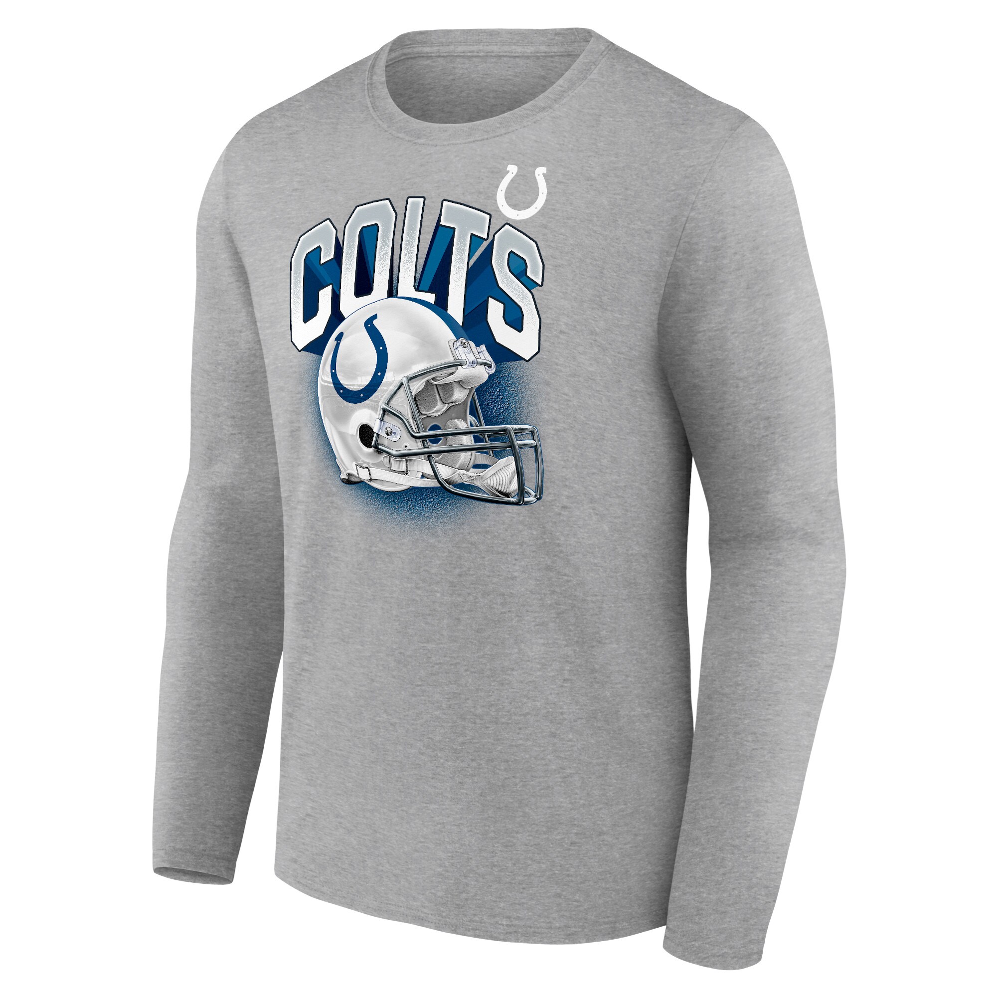 Indianapolis Colts End Around Helmet Graphic Long Sleeve T-Shirt - Mens - Image 2