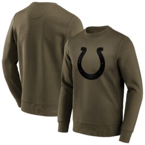 Indianapolis Colts Fashion Preferred Logo Crew Sweatshirt - Big & Tall - Mens