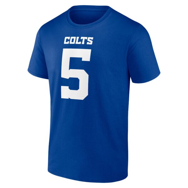 Indianapolis Colts Name & Number Graphic T-Shirt - Anthony Richardson 5 - Mens - Image 2