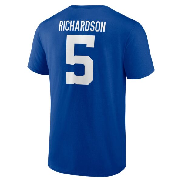 Indianapolis Colts Name & Number Graphic T-Shirt - Anthony Richardson 5 - Mens - Image 3