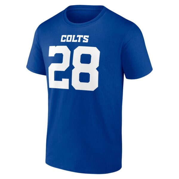 Indianapolis Colts Name & Number Graphic T-Shirt - Jonathan Taylor 28 - Mens - Image 2