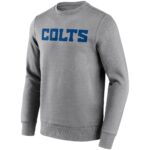 Indianapolis Colts Neutral Colour Wordmark Crew Sweatshirt - Mens - Big & Tall