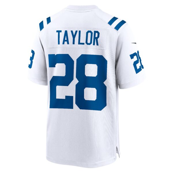 Indianapolis Colts Nike Game Road Jersey - White - Jonathan Taylor - Mens - Image 2