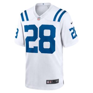 Indianapolis Colts Nike Game Road Jersey - White - Jonathan Taylor - Youth