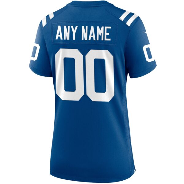 Indianapolis Colts Nike Game Team Colour Jersey - Custom - Womens - Image 2