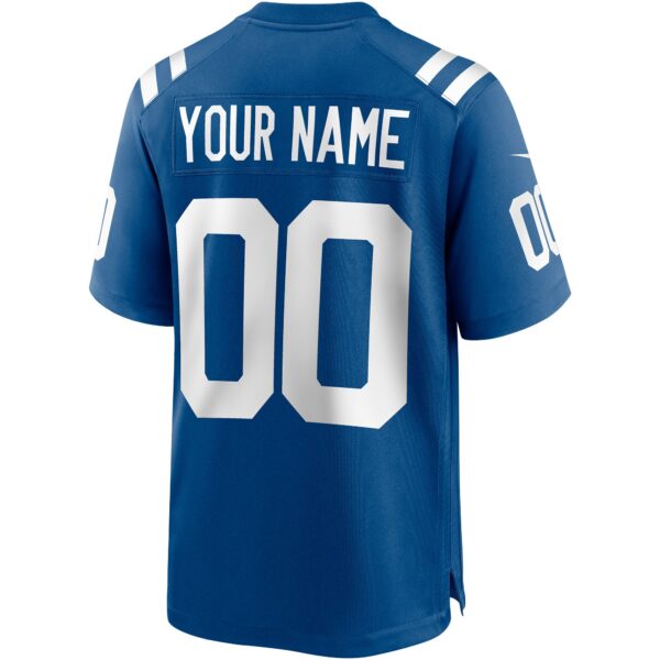 Indianapolis Colts Nike Game Team Colour Jersey - Royal - Custom - Mens - Image 2