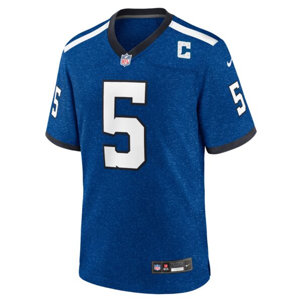 Indianapolis Colts Nike Indiana Nights Alternate Game Jersey - Royal - Anthony Richardson - Mens - Image 2