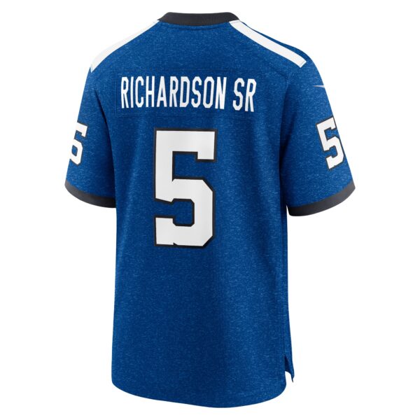 Indianapolis Colts Nike Indiana Nights Alternate Game Jersey - Royal - Anthony Richardson - Mens - Image 3