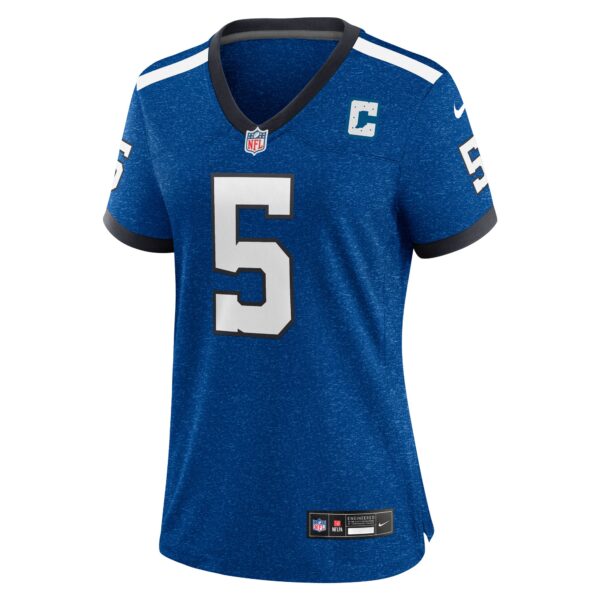 Indianapolis Colts Nike Indiana Nights Alternate Game Jersey - Royal - Anthony Richardson - Womens - Image 2