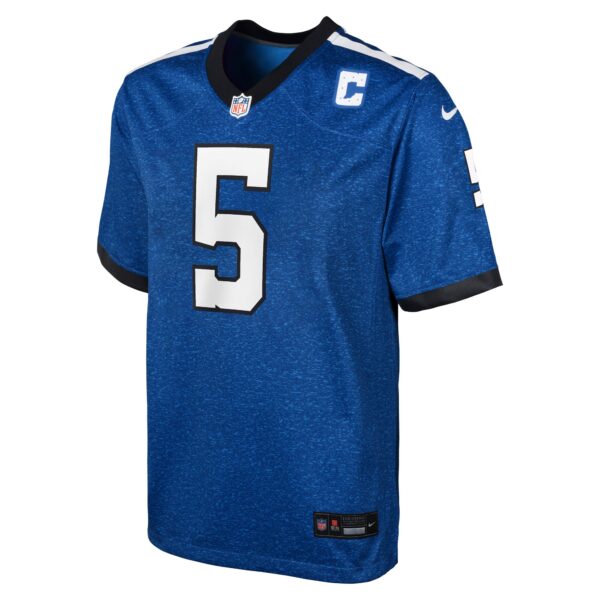 Indianapolis Colts Nike Indiana Nights Alternate Game Jersey - Royal - Anthony Richardson - Youth - Image 2