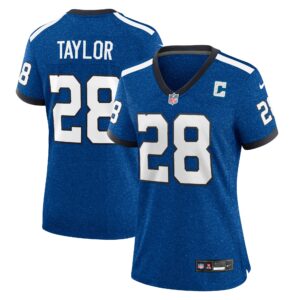 Indianapolis Colts Nike Indiana Nights Alternate Game Jersey - Royal - Jonathan Taylor - Womens