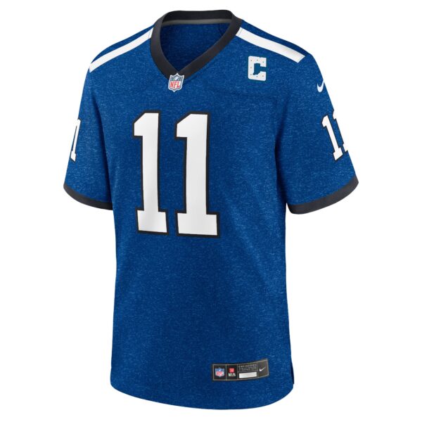 Indianapolis Colts Nike Indiana Nights Alternate Game Jersey - Royal - Michael Pittman Jr - Mens - Image 2