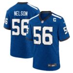 Indianapolis Colts Nike Indiana Nights Alternate Game Jersey - Royal - Quenton Nelson - Mens
