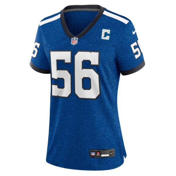 Indianapolis Colts Nike Indiana Nights Alternate Game Jersey - Royal - Quenton Nelson - Womens - Image 2
