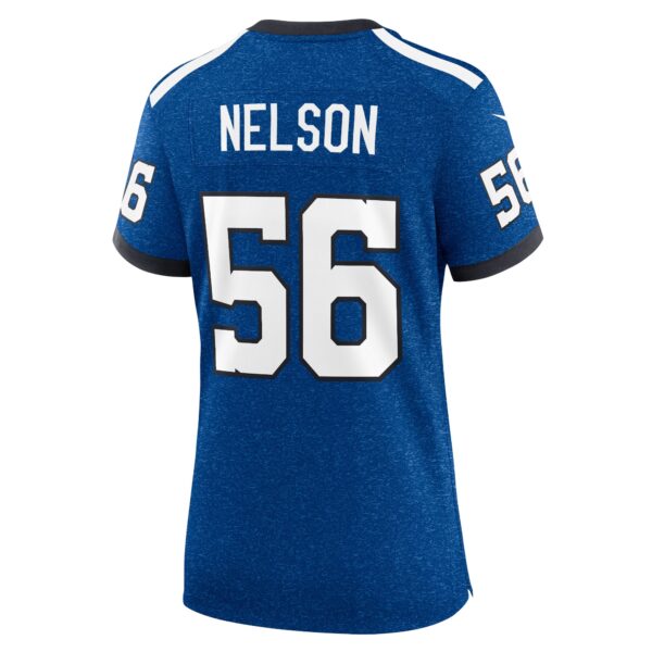Indianapolis Colts Nike Indiana Nights Alternate Game Jersey - Royal - Quenton Nelson - Womens - Image 3