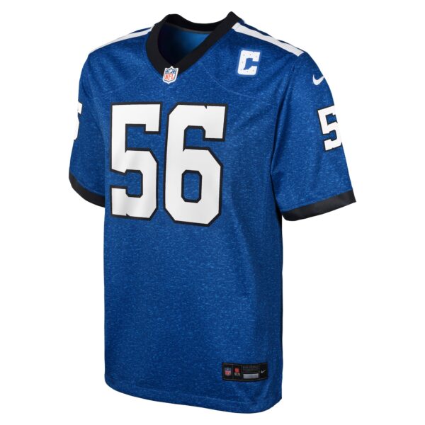 Indianapolis Colts Nike Indiana Nights Alternate Game Jersey - Royal - Quenton Nelson - Youth - Image 2