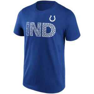 Indianapolis Colts Wild Cat Iconic Hometown Graphic T-Shirt - Mens