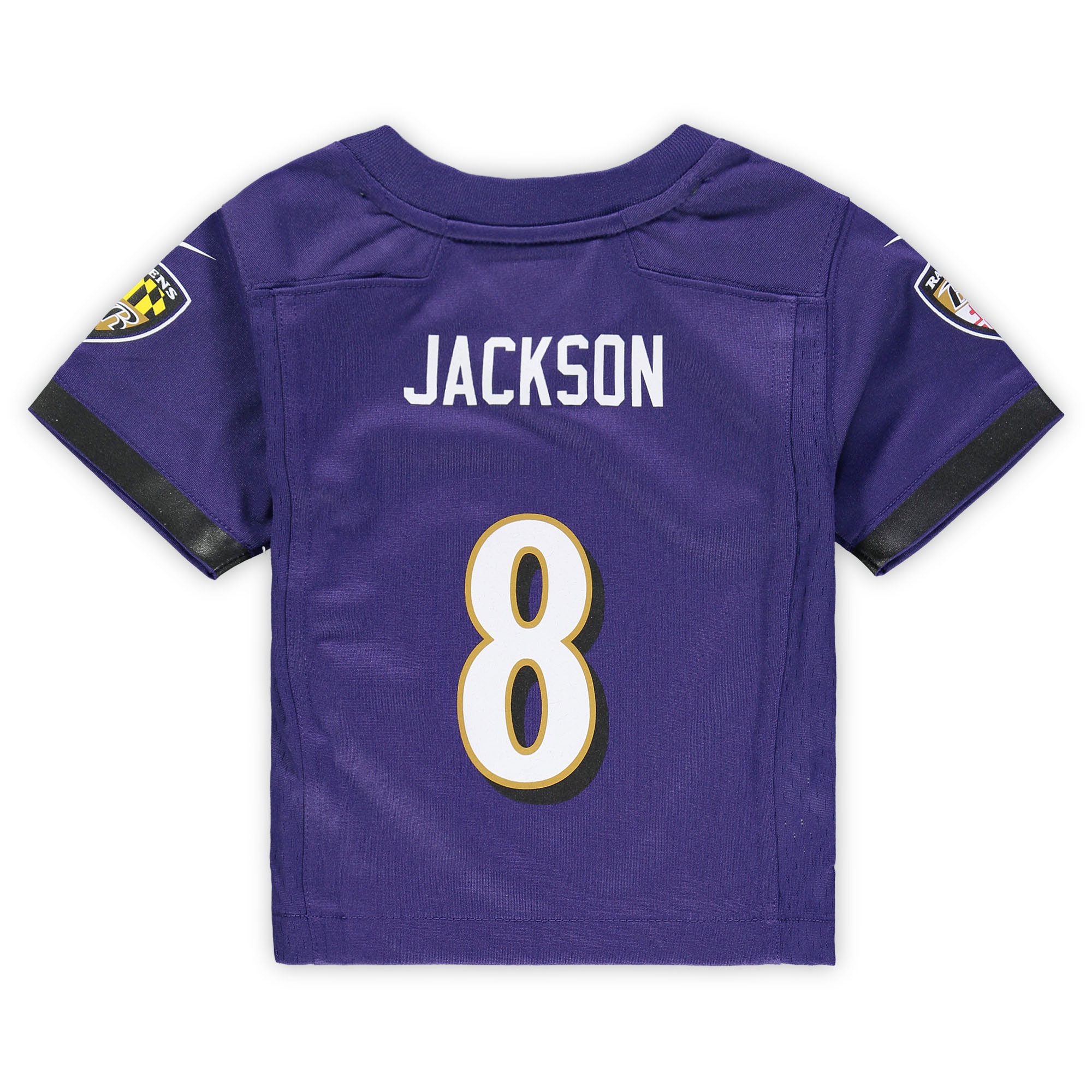 Infant Nike Lamar Jackson Purple Baltimore Ravens Game Jersey - Image 3