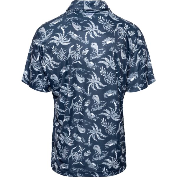 Men's Columbia Navy Dallas Cowboys Super Terminal Tackle Omni-Shade Polo - Image 3