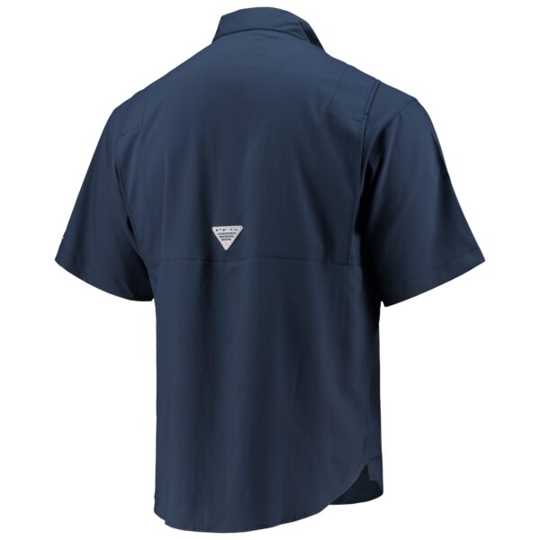 Men's Columbia Navy Dallas Cowboys Tamiami Omni-Shade Button-Down Shirt - Image 3