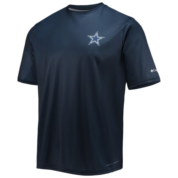 Men's Columbia Navy Dallas Cowboys Terminal Tackle Omni-Shade T-Shirt - Image 2