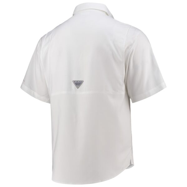 Men's Columbia White Dallas Cowboys Tamiami Omni-Shade Button-Down Shirt - Image 4