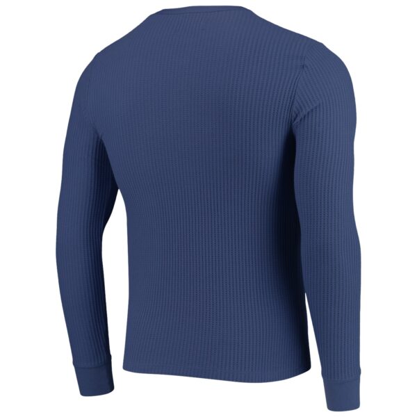 Men's Junk Food Navy Chicago Bears Thermal Henley Long Sleeve T-Shirt - Image 3