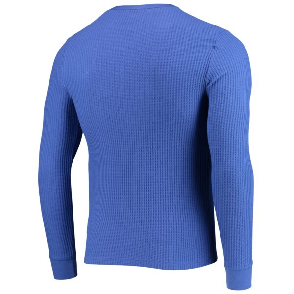Men's Junk Food Royal Buffalo Bills Thermal Henley Long Sleeve T-Shirt - Image 3