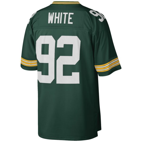Men's Mitchell & Ness Reggie White Green Green Bay Packers Big & Tall 1996 Retired Player Replica Jersey - Image 3