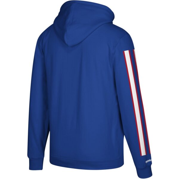 Men's Mitchell & Ness Royal Buffalo Bills Three Stripe Pullover Hoodie - Image 3