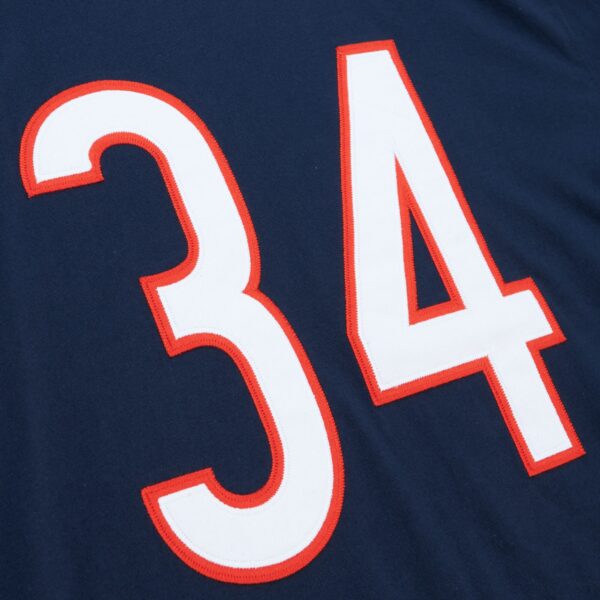 Men's Mitchell & Ness Walter Payton Navy Chicago Bears Throwback Retired Player Name & Number Long Sleeve Top - Image 4