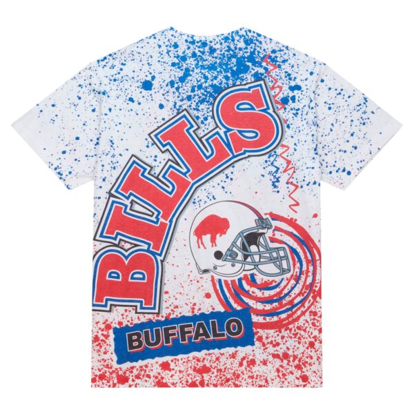 Men's Mitchell & Ness White Buffalo Bills Team Burst Sublimated T-Shirt - Image 3