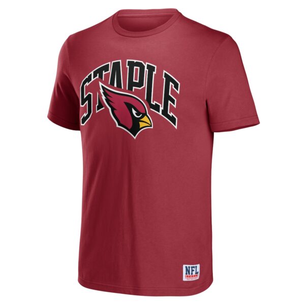 Men's NFL x Staple Cardinal Arizona Cardinals Logo Lockup T-Shirt - Image 2
