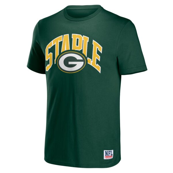 Men's NFL x Staple Hunter Green Green Bay Packers Logo Lockup T-Shirt - Image 2