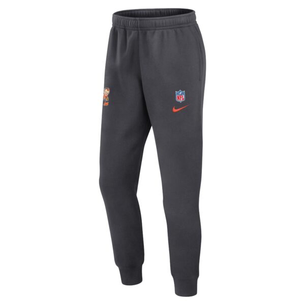Men's Nike Anthracite Cleveland Browns 2024 Sideline Club Pants - Image 2