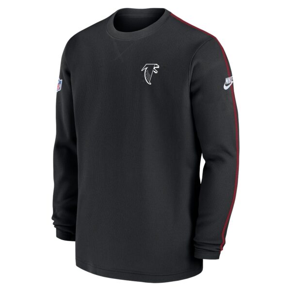 Men's Nike Black Atlanta Falcons Alternate Logo Coach Long Sleeve Top - Image 2