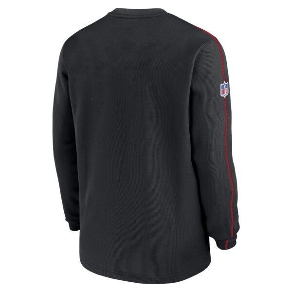 Men's Nike Black Atlanta Falcons Alternate Logo Coach Long Sleeve Top - Image 3