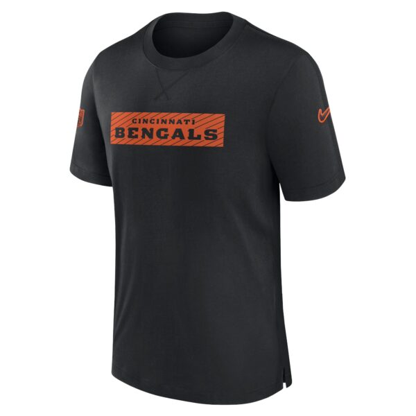 Men's Nike Black Cincinnati Bengals Sideline Player Performance T-Shirt - Image 2