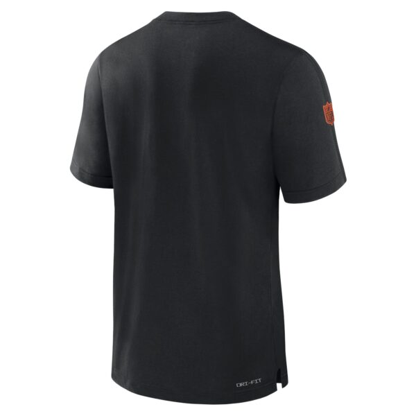 Men's Nike Black Cincinnati Bengals Sideline Player Performance T-Shirt - Image 3