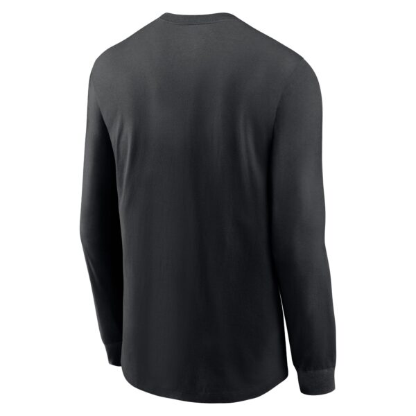 Men's Nike Black Detroit Lions 2023 NFC North Division Champions Locker Room Trophy Collection Long Sleeve T-Shirt - Image 3