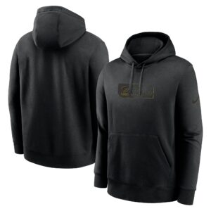 Men's Nike Black Green Bay Packers Edge Pack French Terry Club Pullover Hoodie