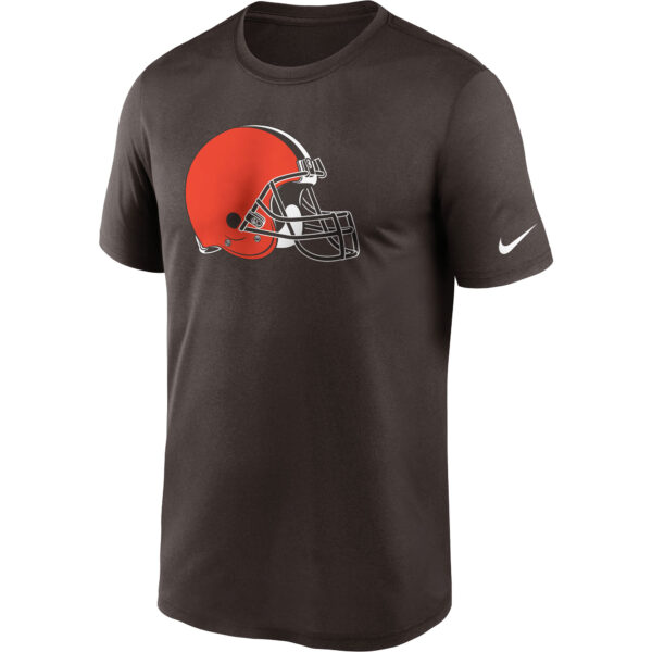Men's Nike Brown Cleveland Browns Logo Essential Legend Performance T-Shirt - Image 2