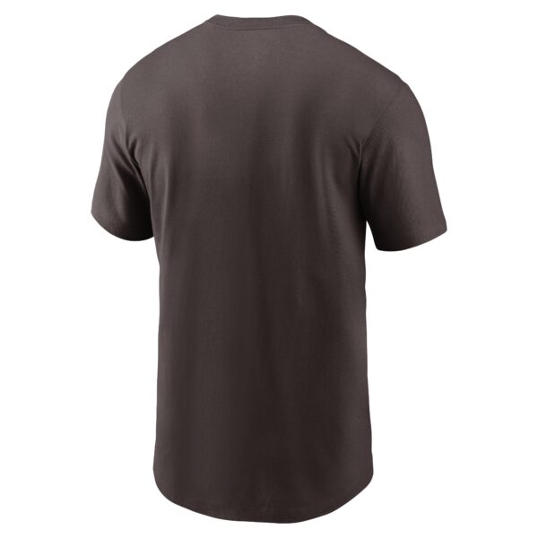 Men's Nike Brown Cleveland Browns Primary Logo T-Shirt - Image 3