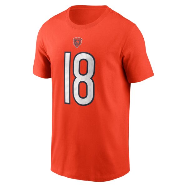 Men's Nike Caleb Williams Orange Chicago Bears  Fuse Name & Number T-Shirt - Image 2